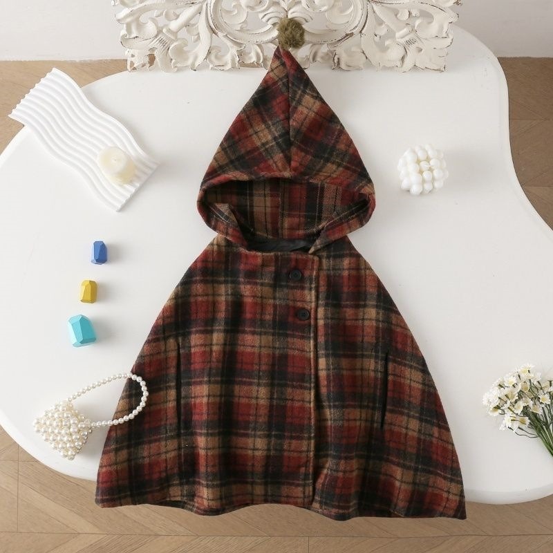 Winter Clothing For Babies - Capa Xadrez Infantil Feminina: Casaco de