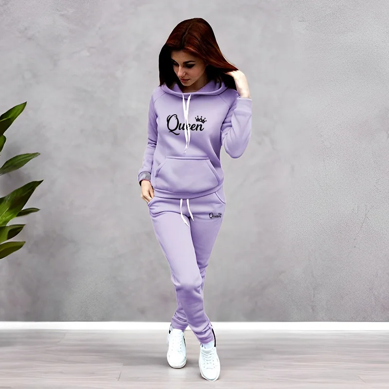 Winter Clothing For - Conjunto de Agasalho Feminino com Estampa