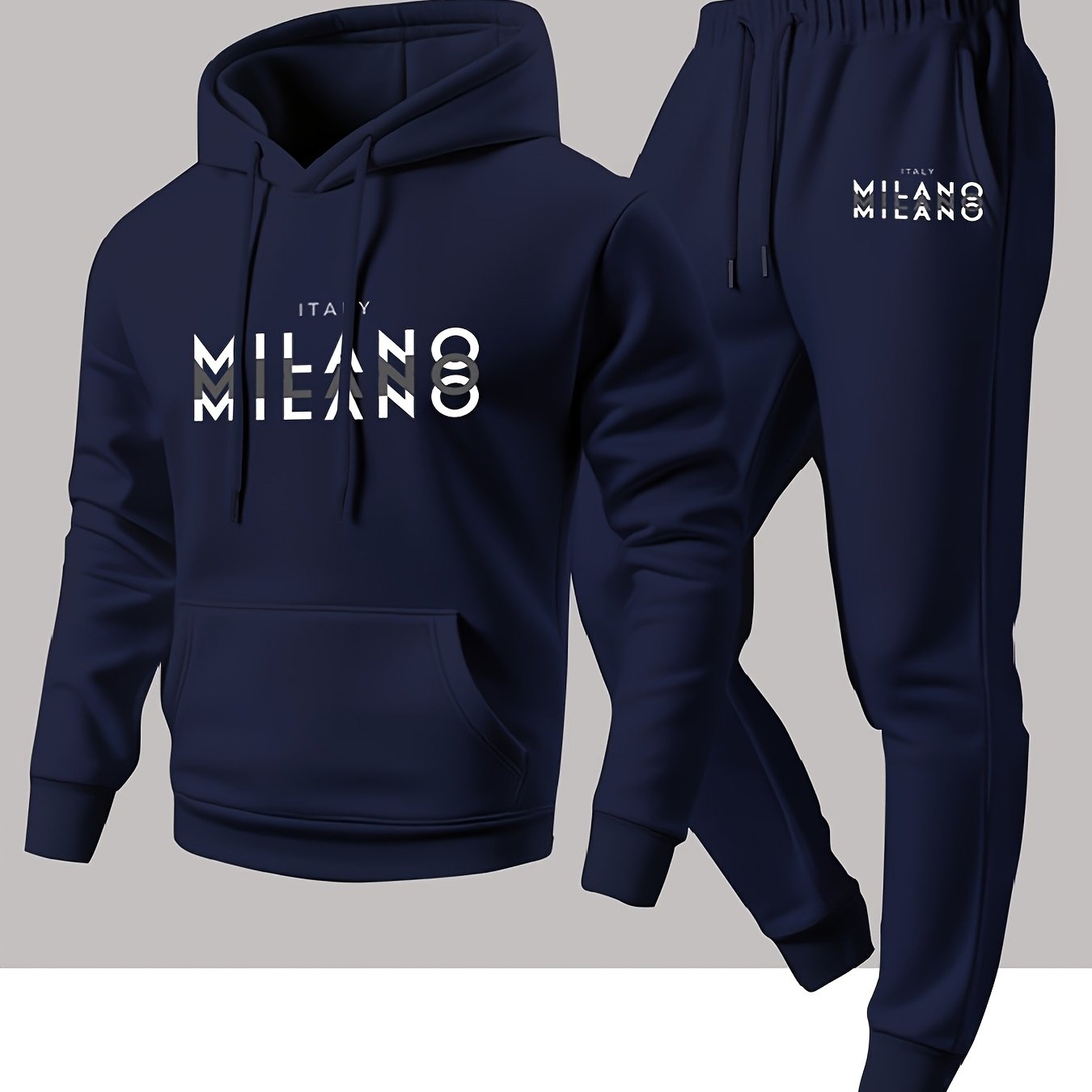 Winter Clothing For - Conjunto Casual de Moletom com Capuz