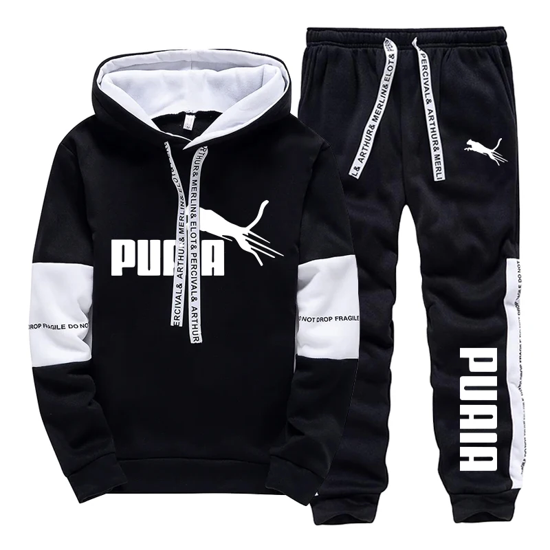 Winter Clothing For - Conjunto Masculino de Moletom com Capuz