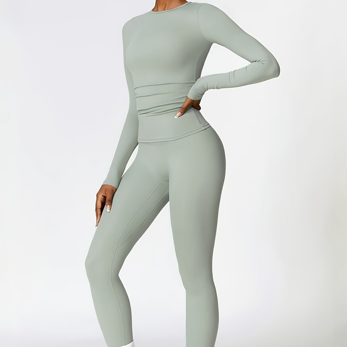 Conjunto de ioga justo e slim, - Winter Clothing For avaliação e preço