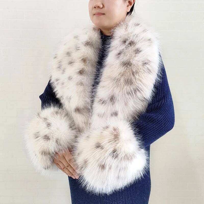 Grande feminino falso cachecol - Winter Clothing Online avaliação e preço