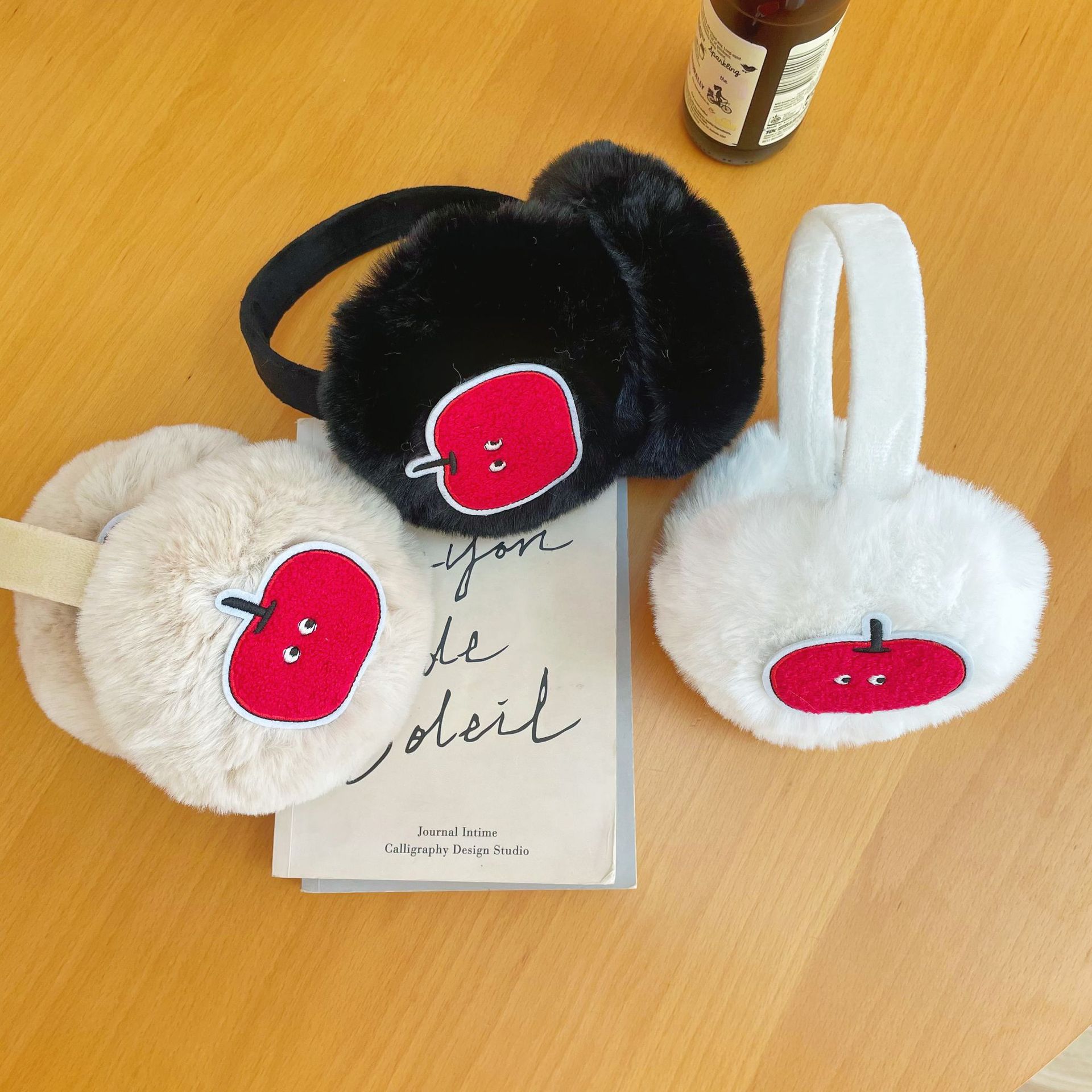 Anjj nova apple earmuffs moda  - Winter Clothing Earmuffs avaliação e preço