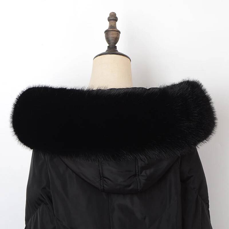 Colarinho de pele sintética pa - Winter Clothing Online avaliação e preço
