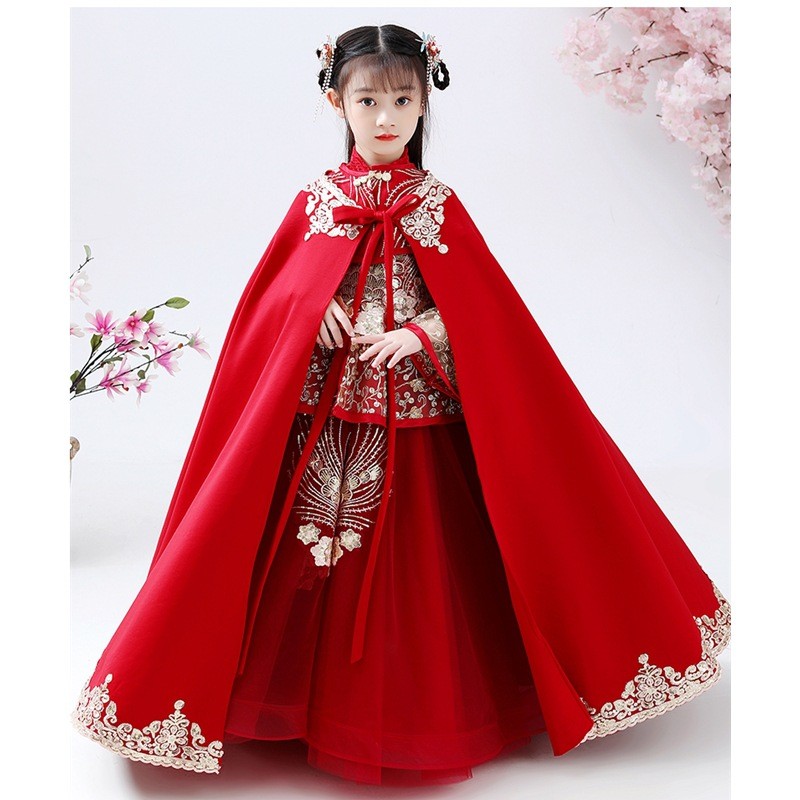 Vestido Infantil Hanfu Cheongs - Winter Clothing For Kids avaliação e preço
