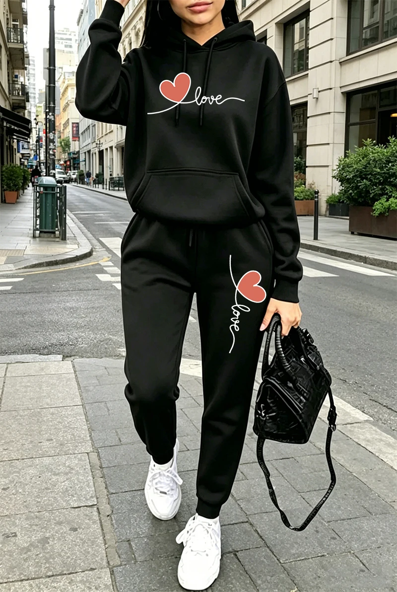 Conjunto de Moletom Feminino E - Winter Clothing For avaliação e preço
