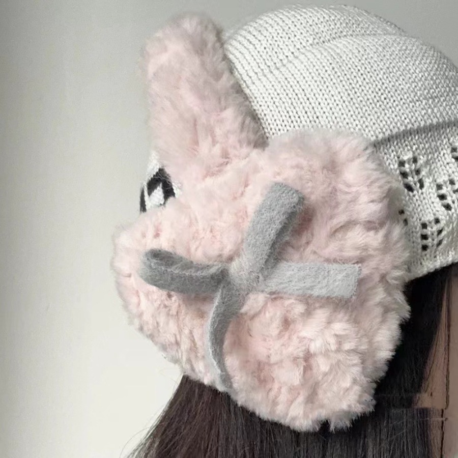 Moda arco-nó orelha muffs inve - Winter Clothing Earmuffs avaliação e preço