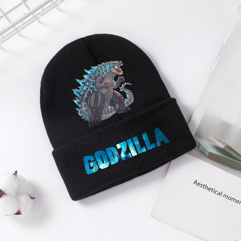Godzilla chapéu de malha inver - Winter Clothing For Kids avaliação e preço