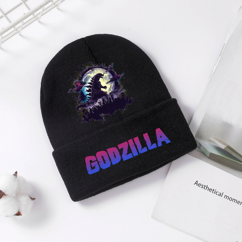 Godzilla chapéu de malha inver - Winter Clothing For Kids avaliação e preço