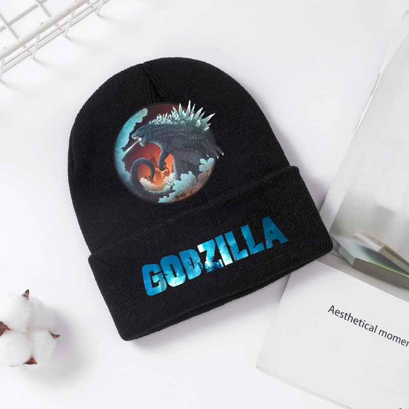 Godzilla chapéu de malha inver - Winter Clothing For Kids avaliação e preço